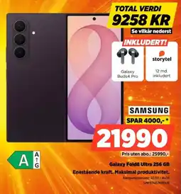 POWER Samsung Galaxy Fold8 Ultra 256 GB Enestående kraft. Maksimal produktivitet. tilbud