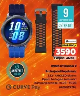 POWER Huawei Watch GT Runner 2 Profesjonell løpetrener tilbud