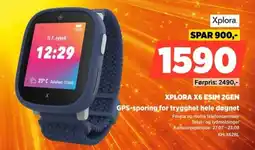 POWER XPLORA X6 ESIM 2GEN GPS-sporing for trygghet hele døgnet tilbud