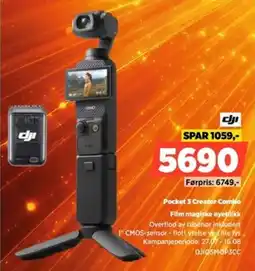 POWER Dji Pocket 3 Creator Combo Film magiske øyeblikk tilbud