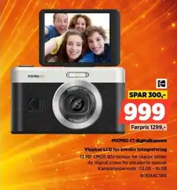 POWER PIXPRO C1 digitalkamera Vippbar LCD for kreativ fotografering tilbud