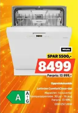 POWER Miele Oppvaskmaskin Lettvinn ComfortClose-dor tilbud