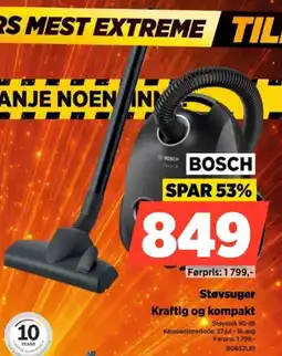 POWER Bosch Støvsuger Kraftig og kompakt tilbud