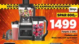 POWER Ninja Foodprocessor Bland, hakk, puré og elt deiger tilbud