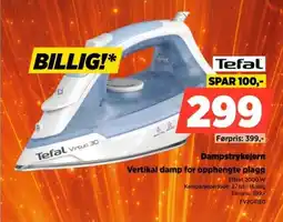 POWER Tefal Dampstrykejern Vertikal damp for opphengte plagg tilbud