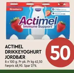 Coop Mega ACTIMEL DRIKKEYOGHURT JORDBÆR tilbud