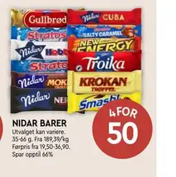 Coop Mega NIDAR BARER tilbud