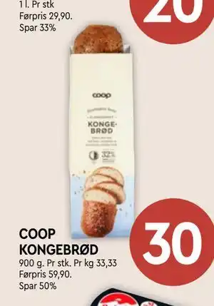 Coop Mega COOP KONGEBRØD tilbud