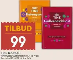 Coop Mega TINE BRUNOST tilbud