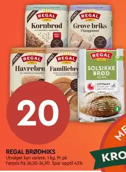 Coop Mega REGAL BRØDMIKS tilbud