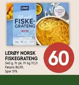 Coop Mega LERØY NORSK FISKEGRATENG tilbud