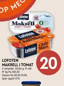 Coop Mega LOFOTEN MAKRELL I TOMAT tilbud