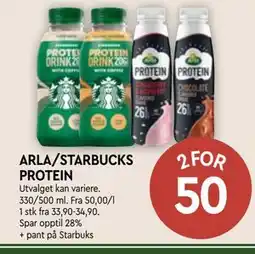 Coop Mega ARLA/STARBUCKS PROTEIN tilbud