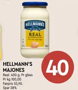 Coop Mega HELLMANN'S MAJONES tilbud