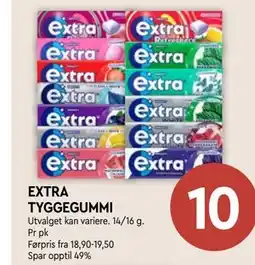 Coop Mega EXTRA TYGGEGUMMI tilbud