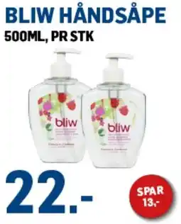 Price Lagerbutikk Bliw håndsåpe tilbud