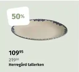 Nille Herregård tallerken tilbud