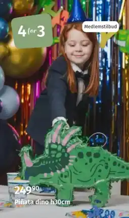 Nille Piñata dino h30cm tilbud