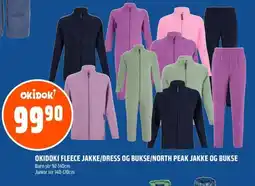 Coop Obs Okidoki fleece jakke/dress og bukse/north peak jakke og bukse tilbud