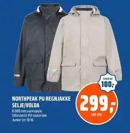 Coop Obs Northpeak pu regnjakke selje/volda tilbud