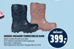 Coop Obs Okidoki svalbard termostøvler barn tilbud