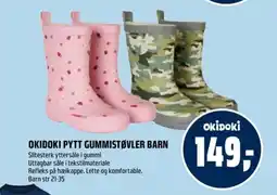 Coop Obs Okidoki pytt gummistøvler barn tilbud
