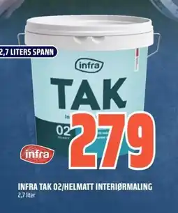 Coop Obs Infra tak 02/helmatt interiørmaling tilbud
