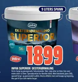 Coop Obs Infra superior eksteriørmaling tilbud