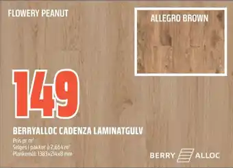 Coop Obs Berryalloc cadenza laminatgulv tilbud