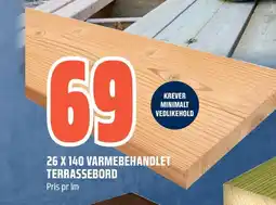 Coop Obs 26 x 140 varmebehandlet terrassebord tilbud