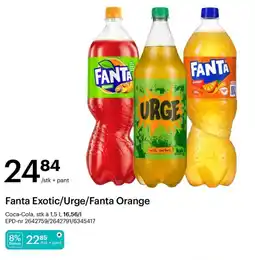 Storcash Fanta Exotic/Urge/Fanta Orange tilbud