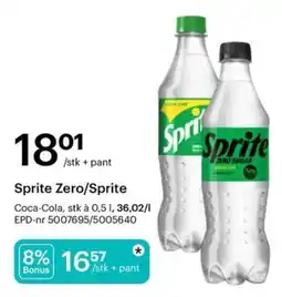 Storcash Sprite Zero/Sprite tilbud