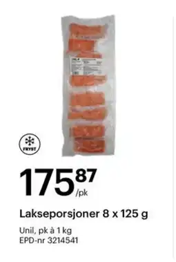 Storcash Lakseporsjoner 8 x 125 g tilbud