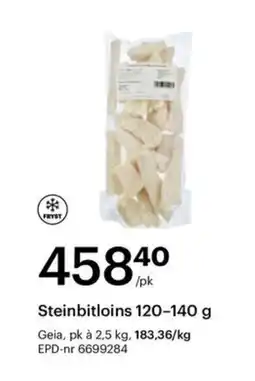 Storcash Steinbitloins 120-140 g tilbud