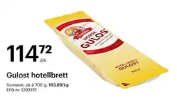 Storcash Synnøve Gulost hotellbrett tilbud