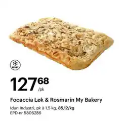 Storcash Focaccia Løk & Rosmarin My Bakery tilbud