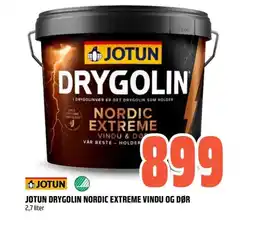 Obs Bygg Jotun drygolin nordic extreme vindu og dør tilbud