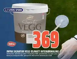 Obs Bygg Infra signatur vegg 05/matt interiørmaling tilbud