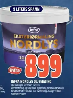 Obs Bygg Infra nordlys oljemaling tilbud