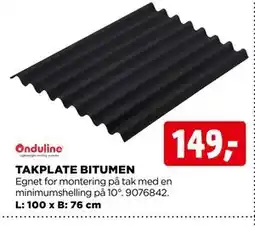 jem & fix TAKPLATE BITUMEN tilbud