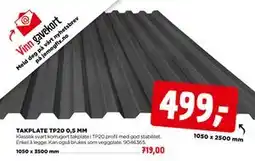 jem & fix TAKPLATE TP20 0,5 MM tilbud