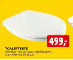 jem & fix TOALETTSETE tilbud
