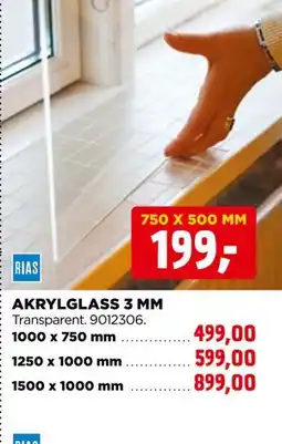 jem & fix AKRYLGLASS 3 MM tilbud