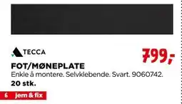 jem & fix FOT/MØNEPLATE tilbud