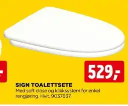 jem & fix SIGN TOALETTSETE tilbud
