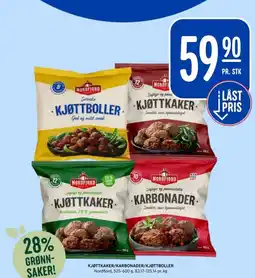 Rema 1000 Kjøttkaker/karbonader/kjøttboller tilbud