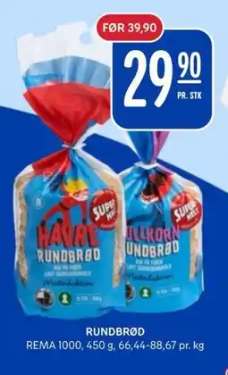 Rema 1000 Rundbrød tilbud