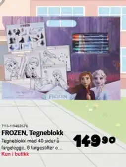 Lekia FROZEN, Tegneblokk tilbud