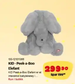 Lekia KID Peek-a-Boo Elefant tilbud