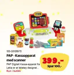 Lekia PAP-Kassaapparat med scanner tilbud